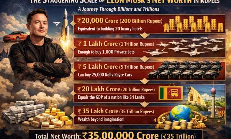The Staggering Scale of Elon Musk's Net Worth in Rupees: A Journey Through Billions and Trillions 1 Elon Musk's Net Worth in Rupees