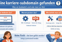 keine karriere-subdomain gefunden: Understanding the Meaning, Causes, and Solutions 4 keine karriere-subdomain gefunden