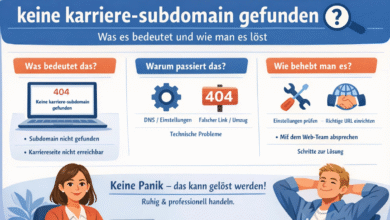 keine karriere-subdomain gefunden: Understanding the Meaning, Causes, and Solutions 9 keine karriere-subdomain gefunden