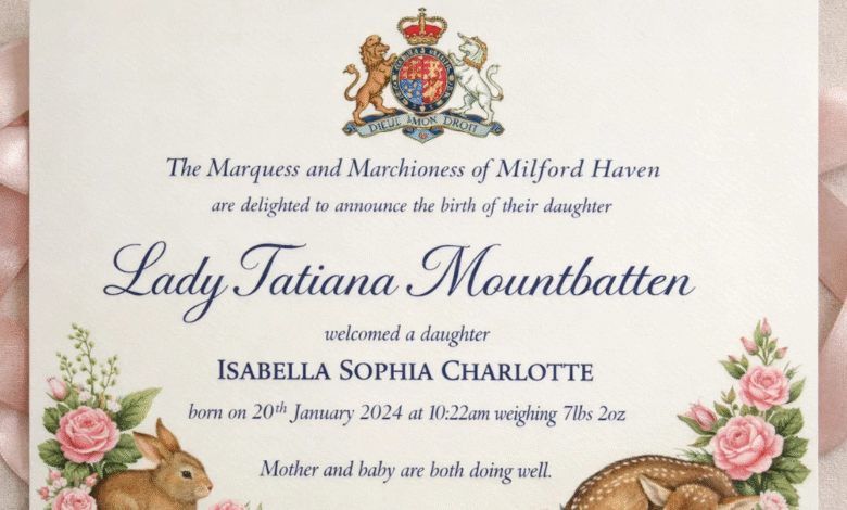 Lady Tatiana Mountbatten birth announcement: The Arrival of Lady Tatiana Mountbatten: Deciphering a Modern Royal Birth Announcement 19 Lady Tatiana Mountbatten birth announcement