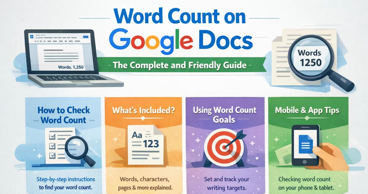 Word Count On Google Docs – The Complete And Friendly Guide