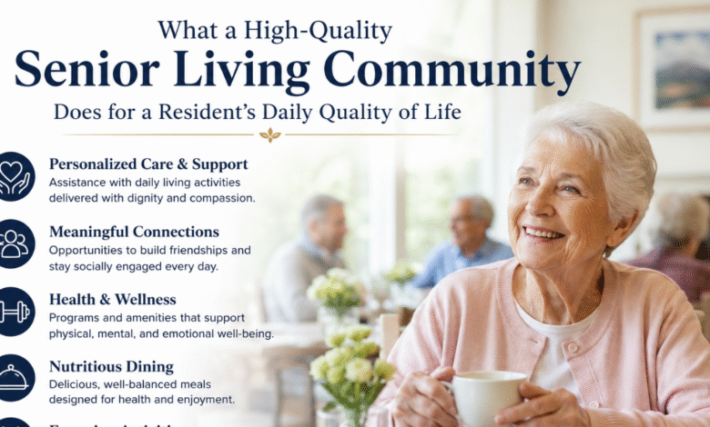 What a High-Quality Senior Living Community Does for a Resident's Daily Quality of Life