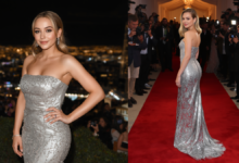 Sydney Sweeney Silver Dress