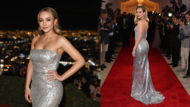 Sydney Sweeney Silver Dress